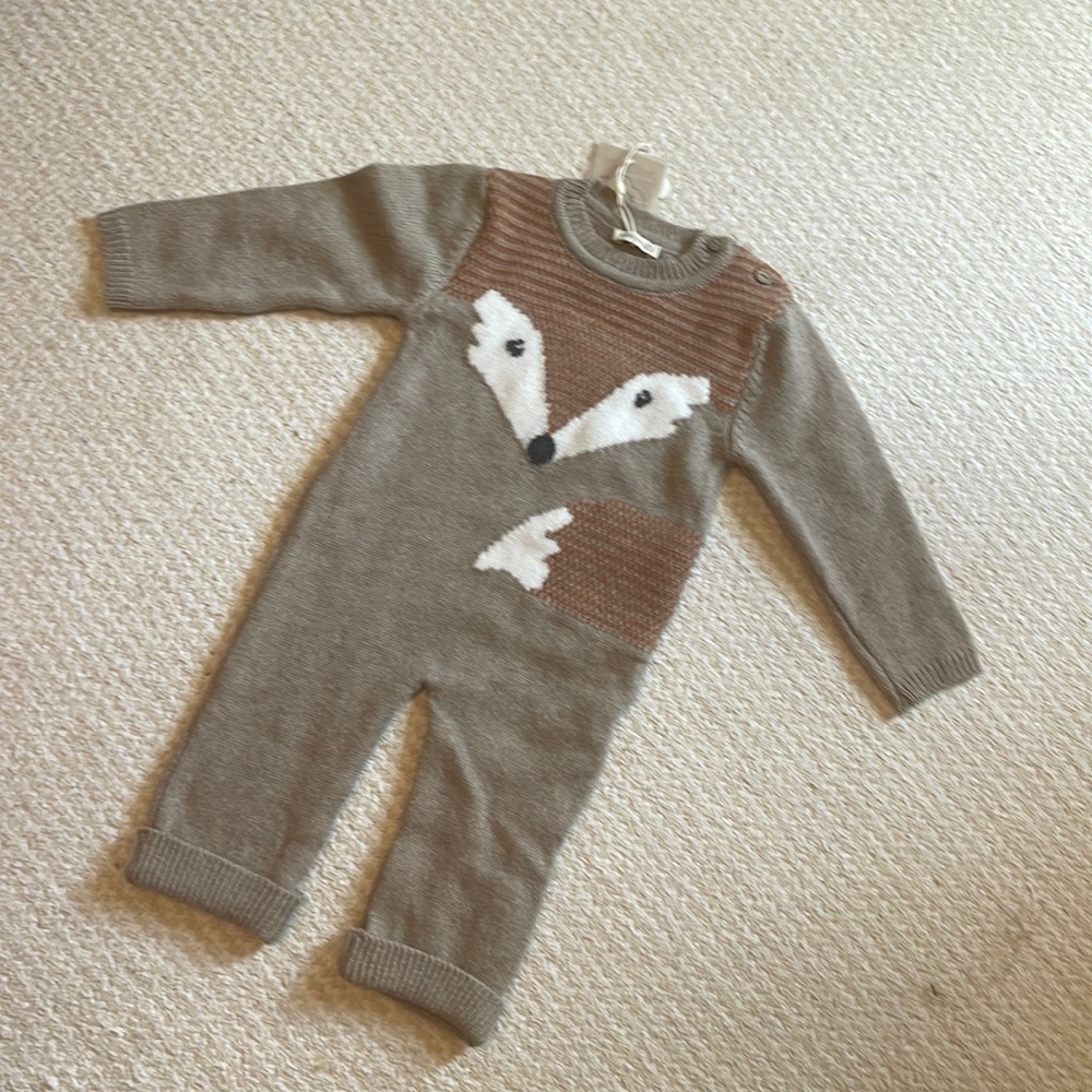 Adorable Fox one piece — in cashmere made in Portugal